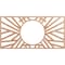Ekena Millwork Hoover Wood Fretwork Pierced Ceiling Medallion, Cherry, 38"W x 19"H x 14 1/4"ID x 3/8"T CMWP38X19X0375HOCH - alternate 1